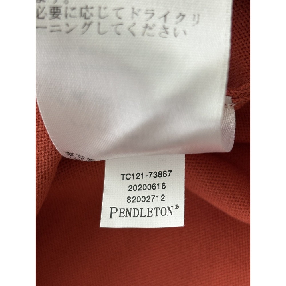Pendleton Sweater Women XL Orange V Neck Silk Blend Short Sleeve Pullover NWT - Picture 9 of 16